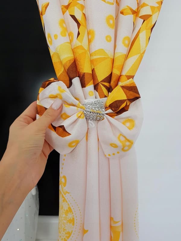 Julegardinsæt med draperier 400x155 cm