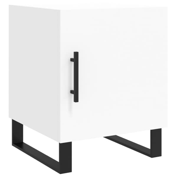 vidaXL Sängbord, set om 2, vita, 40x40x50 cm