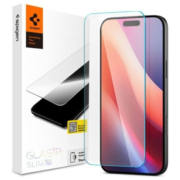 Spigen Glas.TR Slim iPhone 15/16AGL06910 Hærdet Glas