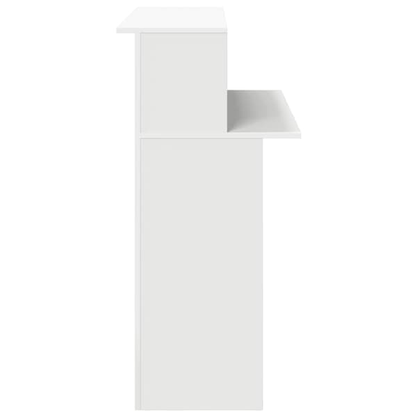 vidaXL Receptionsdisk vit 100x50x103,5 cm limmat trä