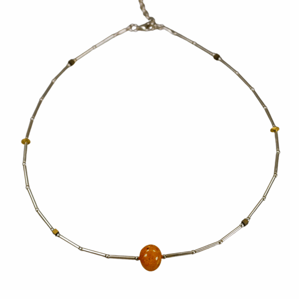 Cognac rav halskæde - Baltisk rav Collier
