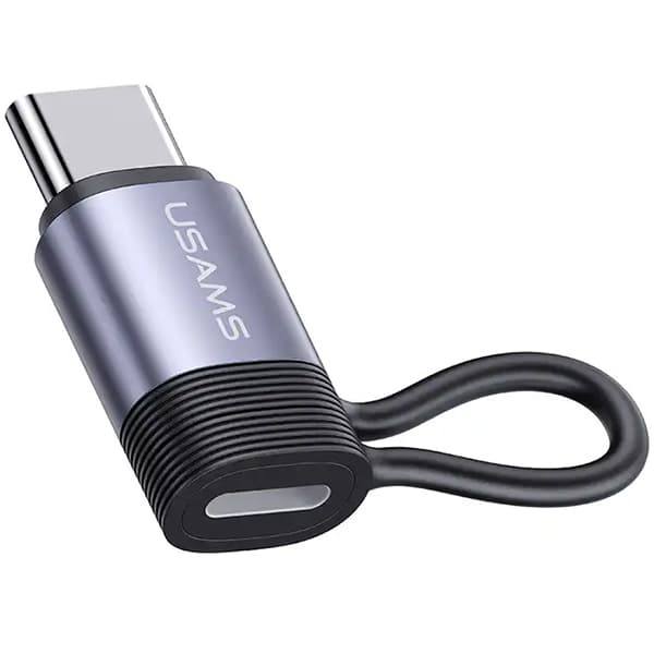 AU17 Lightning til USB-C Adapter 30W USAMS, Stål