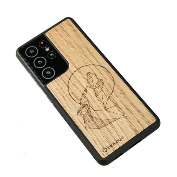 Træcover til Samsung Galaxy S21 Ultra WOLF OAK