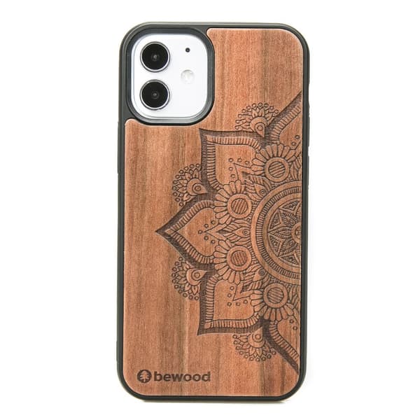 Træcover til iPhone 12 Mini MANDALA ÆBLETRÆ