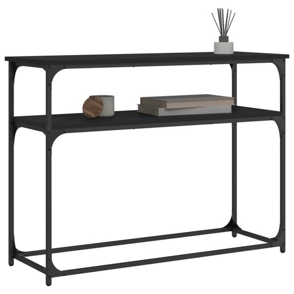 vidaXL konsolbord, sort, 100x35,5x75 cm
