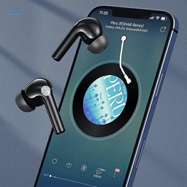 AWEI Bluetooth 5.3 T1 Pro TWS Høretelefoner + Dockingstation Sort