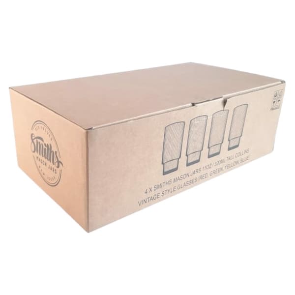 320 ml dricksglas med metallsugrör 4 st