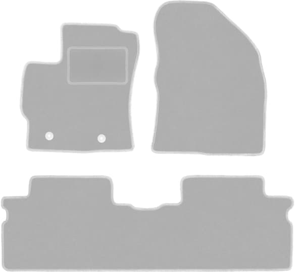 Grå bilmåtter til: Toyota Verso minivan (2009-2013)