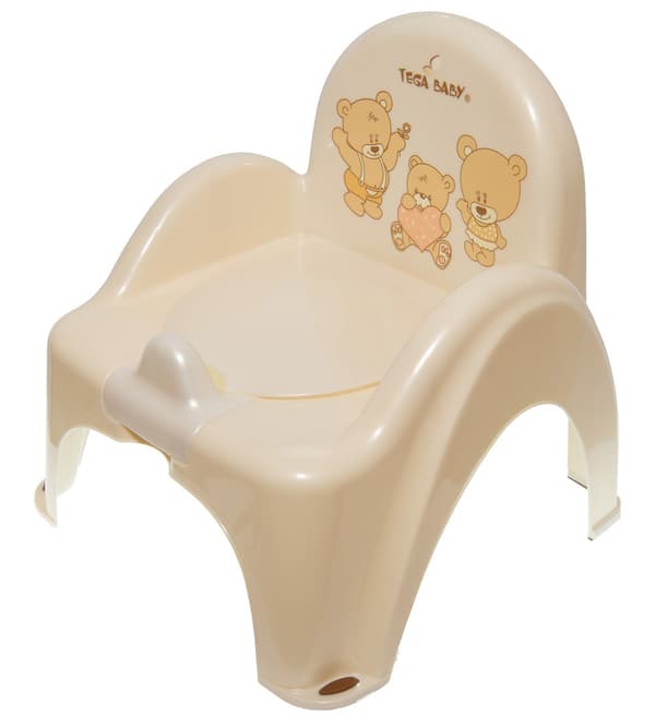 TEGA MS-012-119 TEDDY BEAR pottestol beige