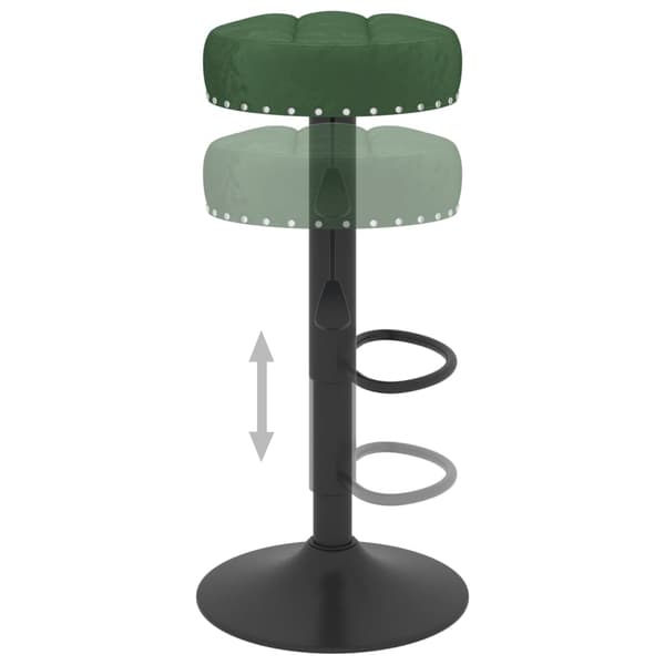 vidaXL Barstolar, set om 2, mörkgrön, klädd i sammet