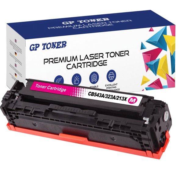 Toner til HP CB543A/CE323A/CF213X Magenta GP