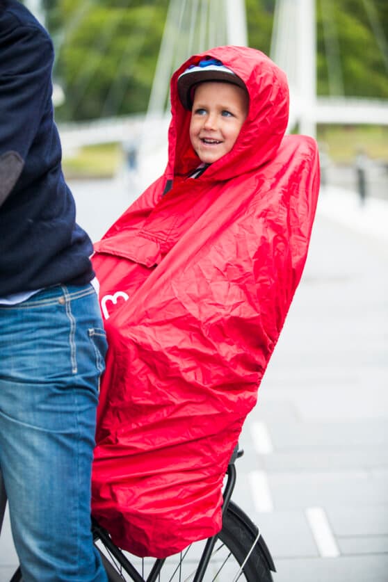 Hamax - Regnponcho för cykelsadel - Röd