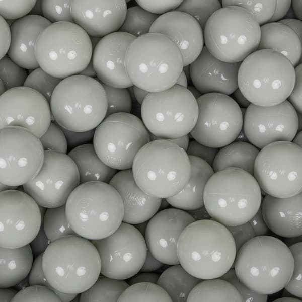 KiddyMoon plastbollar 7 cm gröngrå 50 leksaksbollar