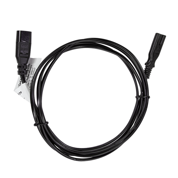 LogiLink IEC C8 til IEC C7 strømforlængerkabel, 2m, sort, universal