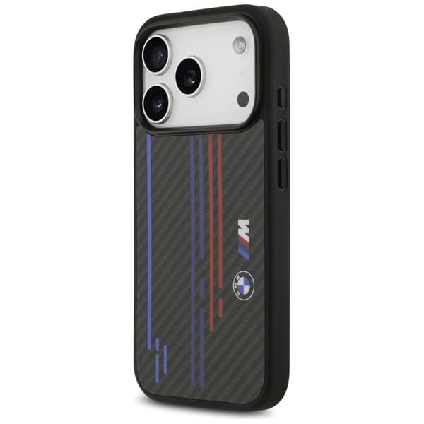 BMW M Kevlar Lines & Logo MagSafe-cover til iPhone 17 Pro, sort