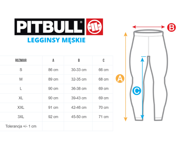 Pitbull Herre Performance New Logo Træningsleggings Sort S