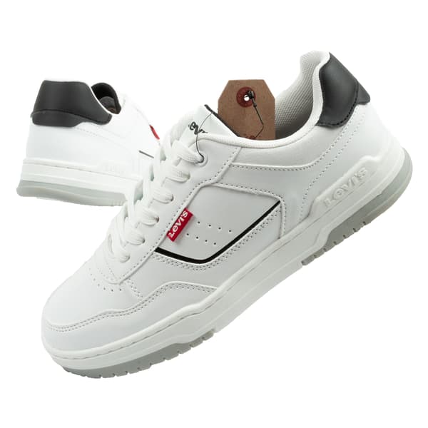 Levi's John Se Syntetisk Hvid/Sort [VJOH0013S0062] størrelse 39