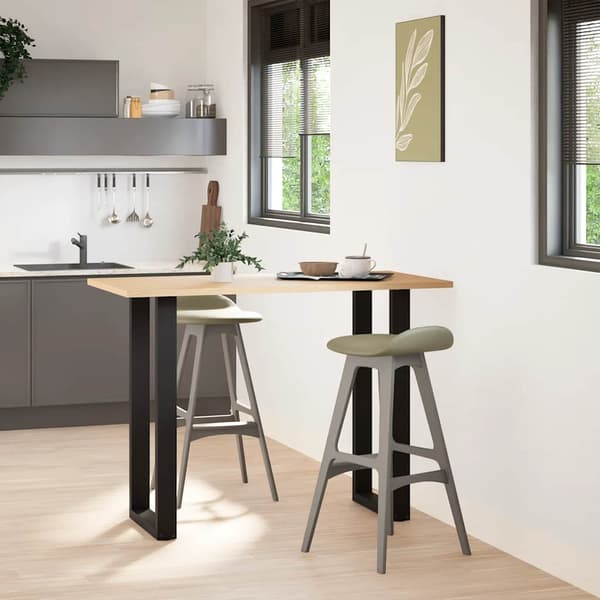 vidaXL sofabordsben, 2 stk., sort, 40x(100-101) cm, stål