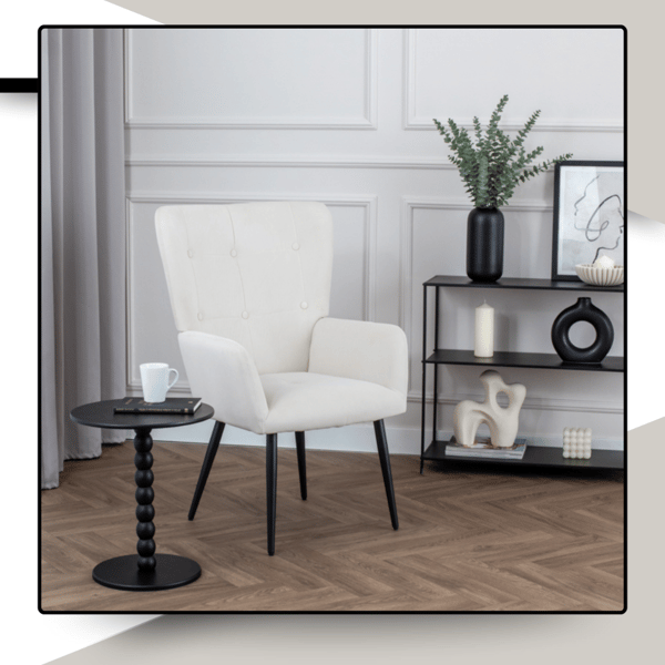Cesar lænestol beige