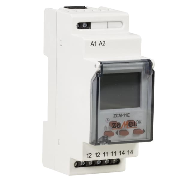 1-kanals veckotimerprogrammerare 16A 230V ZCM-11E ZAMEL