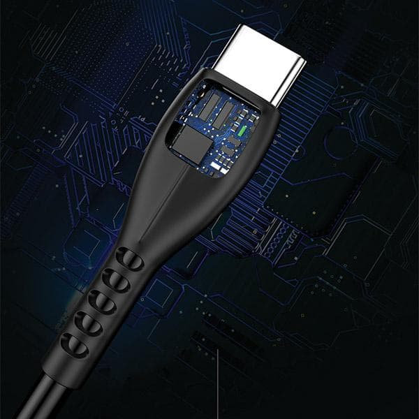 AWEI CL-115T USB-C-kaapeli, musta
