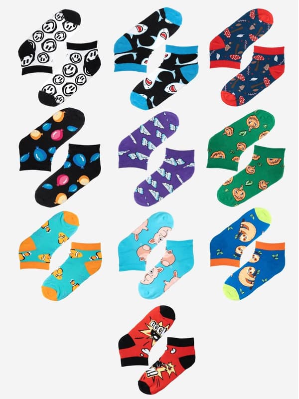 Sæt med 10 par ankelsokker Urban Socks Set Mix WS01 35-40
