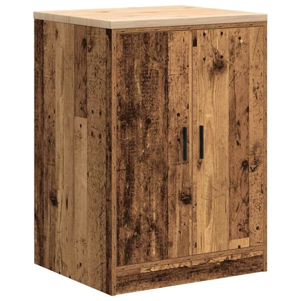 vidaXL garageskab antik træ 60x51x85 cm