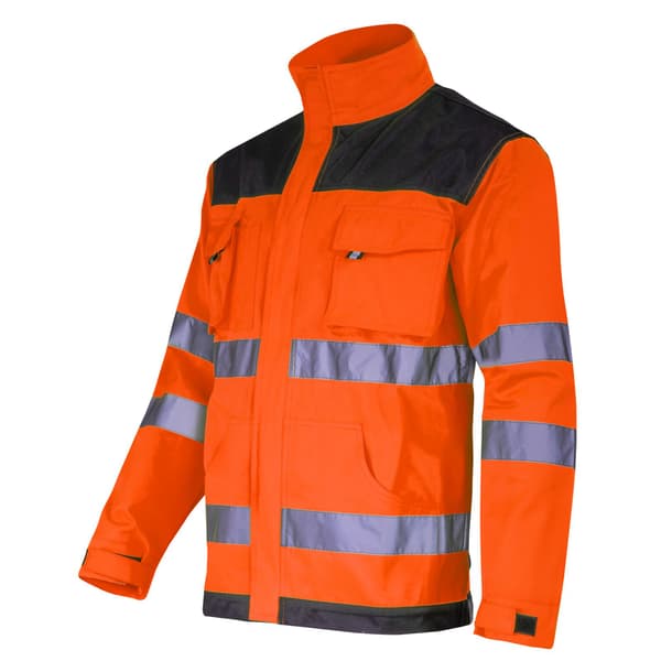 ADVARSELSSWEATSHIRT, SORT OG ORANGE, "2XL", CE, LAHTI