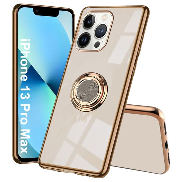 iPhone 13 Pro Max cover, Electro Ring, guld