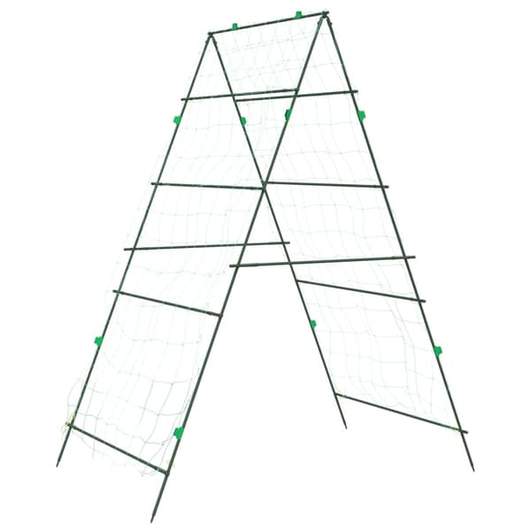 vidaXL haveespalier til klatreplanter, A-formet, 2 stk., stål