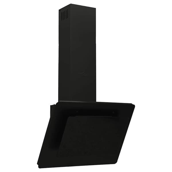 vidaXL emhætte 60 cm rustfrit stål og hærdet glas sort