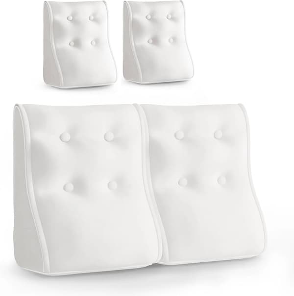 Ergonomisk kudde i sammet - vit Ergonomisk kudde i sammet - vit 40 cm