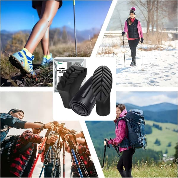 30x Tip Caps til Nordic Walking Staves Mix