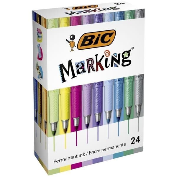Merkintäväri permanenttitussi 24 BIC-väriä