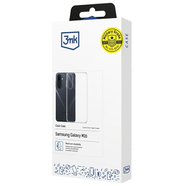 3MK Clear Case för Galaxy M16 5G, transparent
