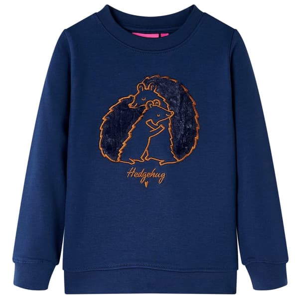 Børnesweatshirt, marineblå, 128
