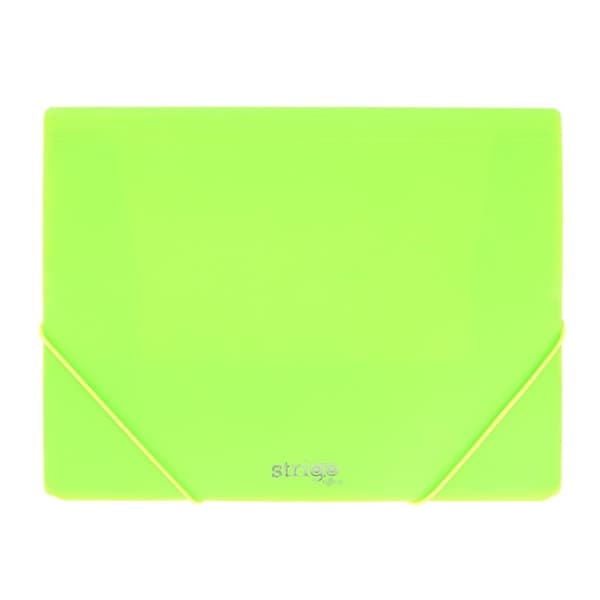 STRIGO neonvihreä A4 PP kuminauhakansio
