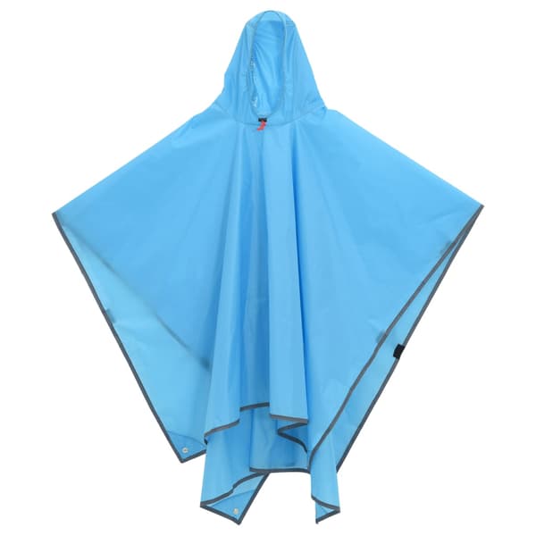 vidaXL 2-i-1 regnponcho med hætte, blå