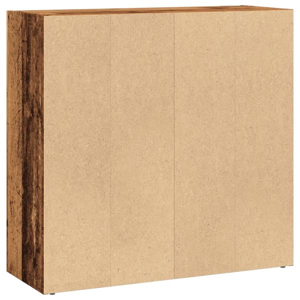 vidaXL bogreol, antik træ, 80x30x77 cm