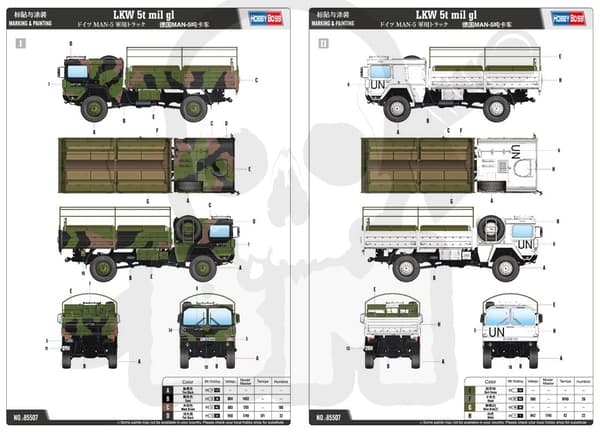 BOSS-85507 MAN 5t MIL GL 4x4 - 1:35