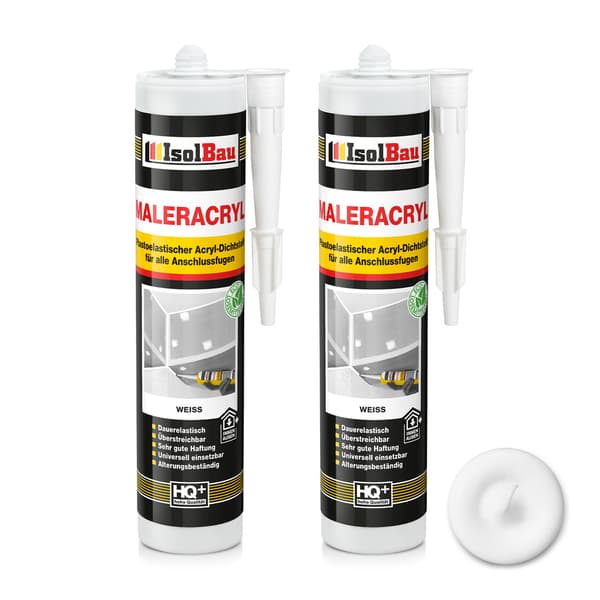 IsolBau Vit Målning Akryl Maleracryl 2 x 300ml
