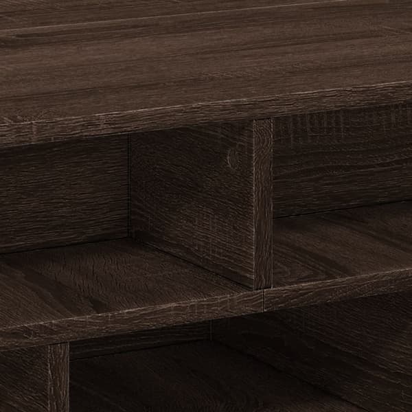 vidaXL sofabord brunt egetræ 70x70x29 cm