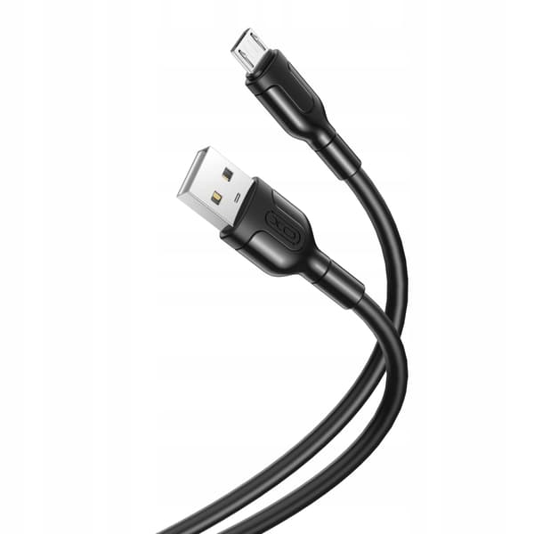 Micro USB-kabel Hurtigopladning USB - MicroUSB 100cm QC 3.0 Sort
