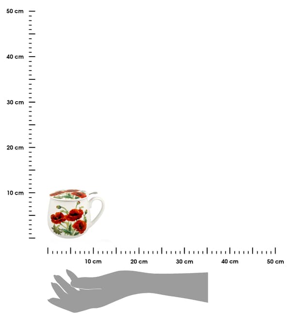 Porcelænskrus med klassisk infuser