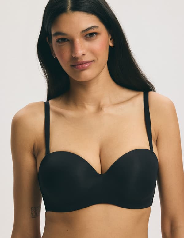 Q1.03 RAFFEN Esotiq push-up balconette bh | sort 80E