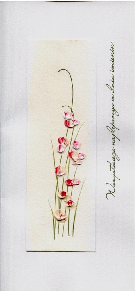 Namnsdagskort I 01 - Röda blommor
