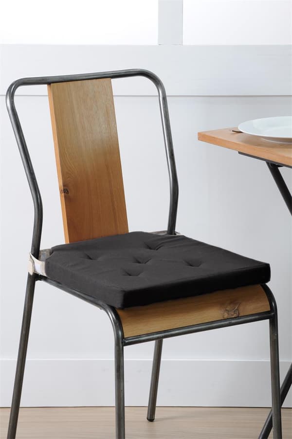 DUO stolehynde 38x38 lys sort