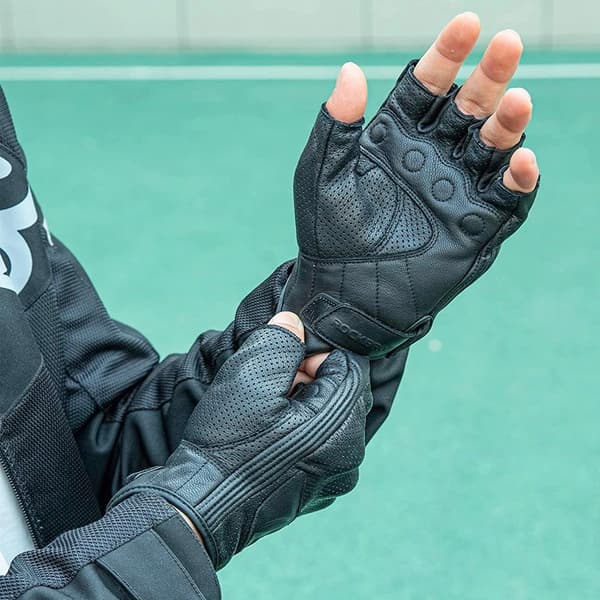 Rockbros Læder Motorcykelhandsker XL Sort
