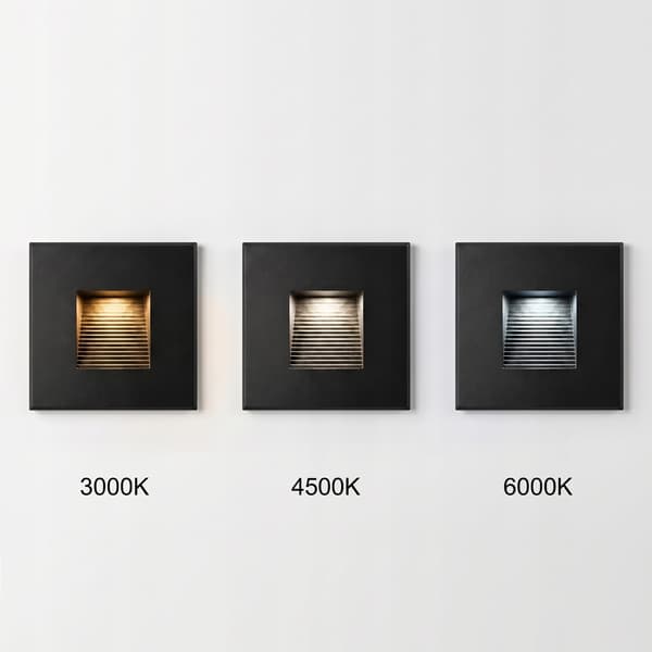 Svart LED-trappbelysning 230V aluminium | 3000k-varm | LEDROOM