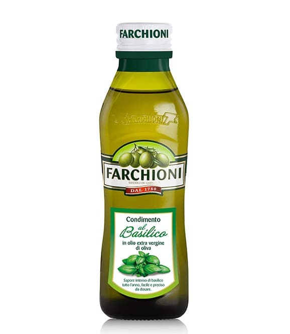Farchioni olivenolie med basilikum 250ml